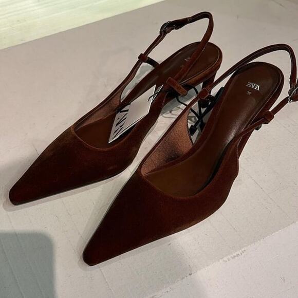 RARE!!! ZARA Heeled Slingbacks NWT LAST ONE!!! - Picture 7 of 15